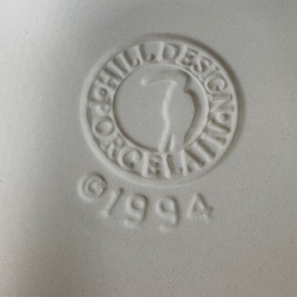 Hill Design Porcelain Apple Shaped Pie Plate White Baking Dish 1994 Vintage - Picture 11 of 16